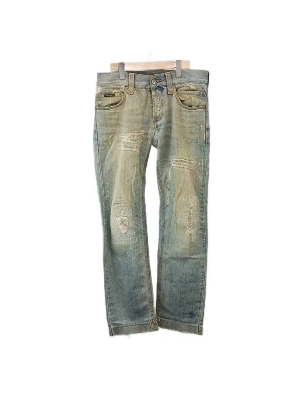Dolce & Gabbana Denim Jeans Blue Distressed Straight KK 44